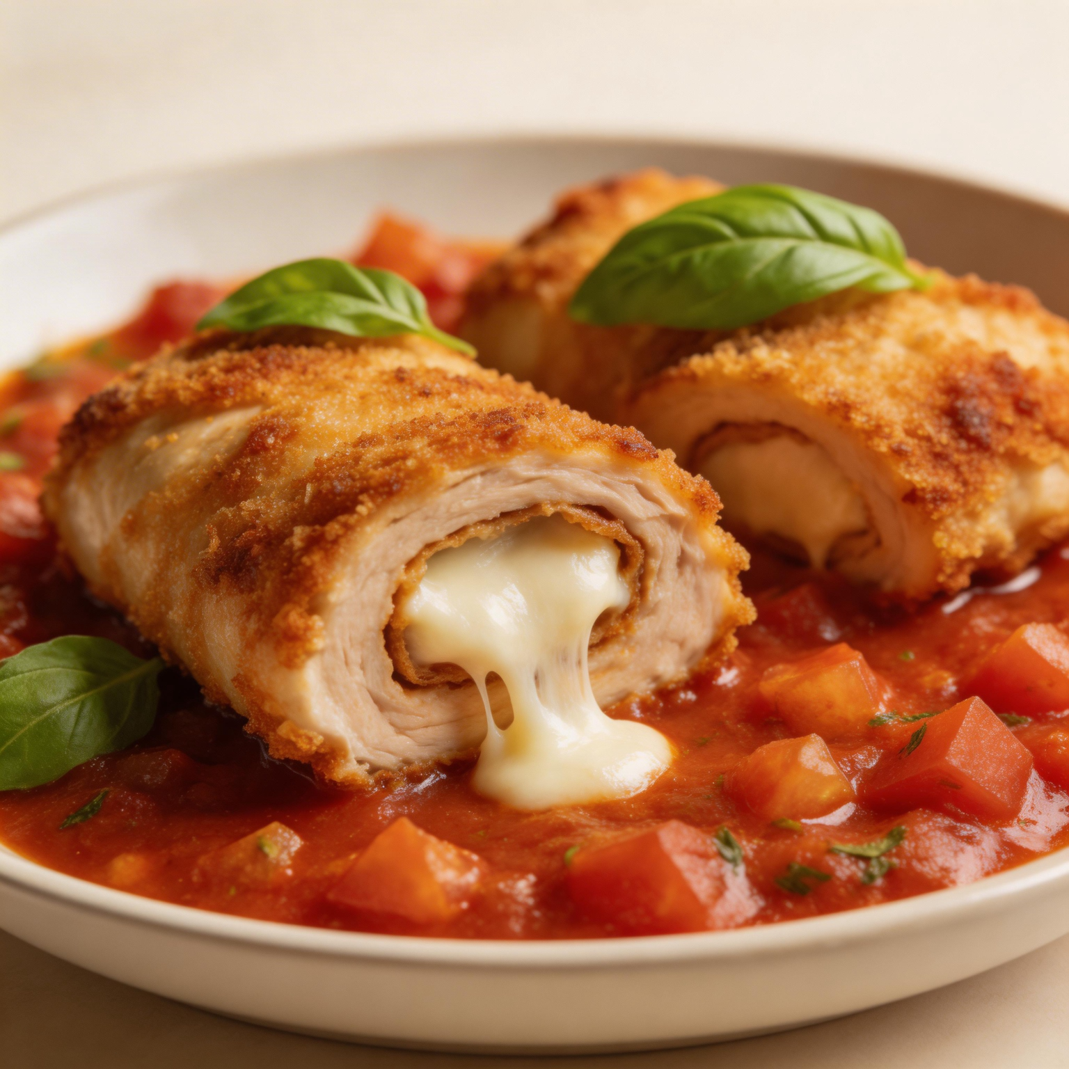 Chicken Parmesan Rollatini