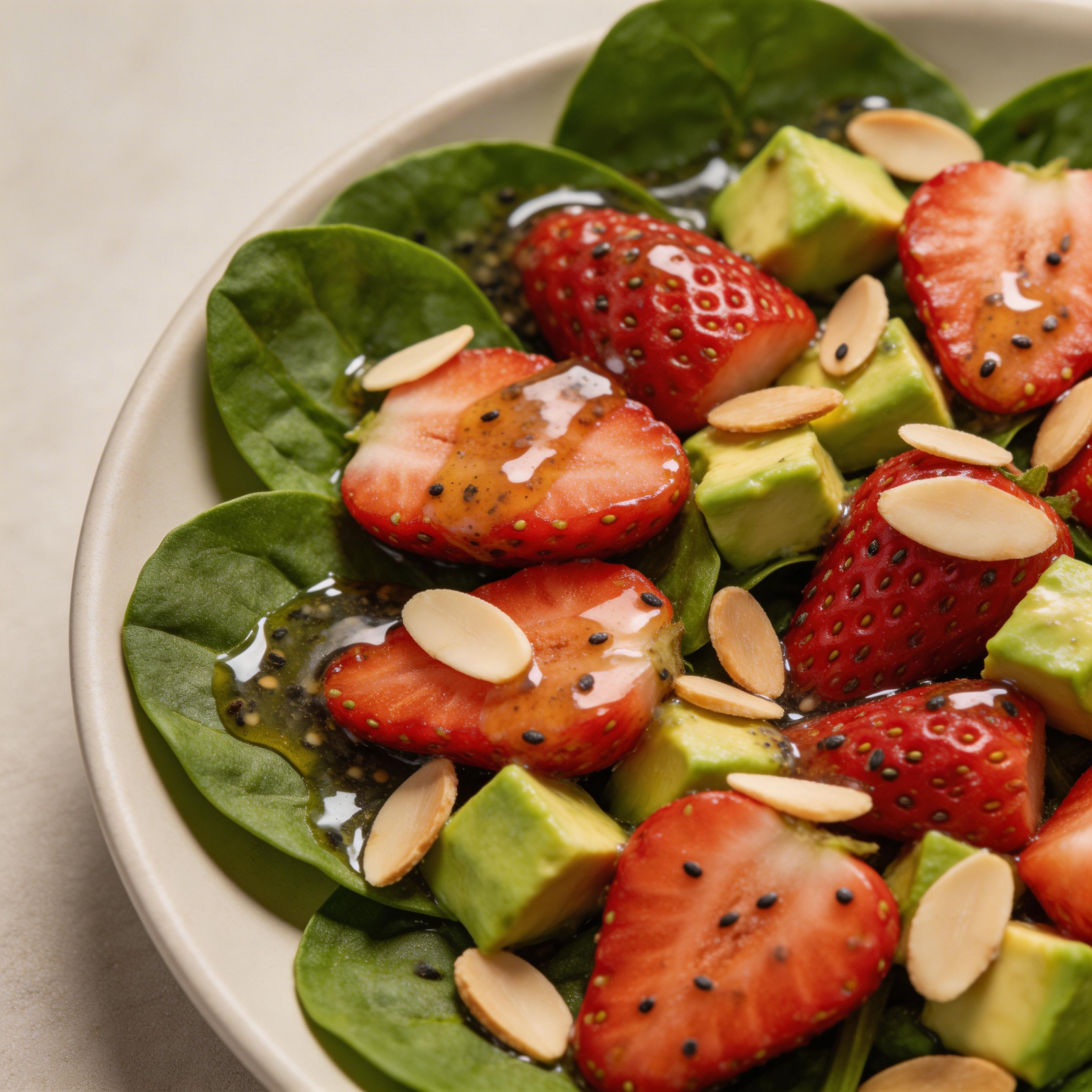 Strawberry Spinach Salad