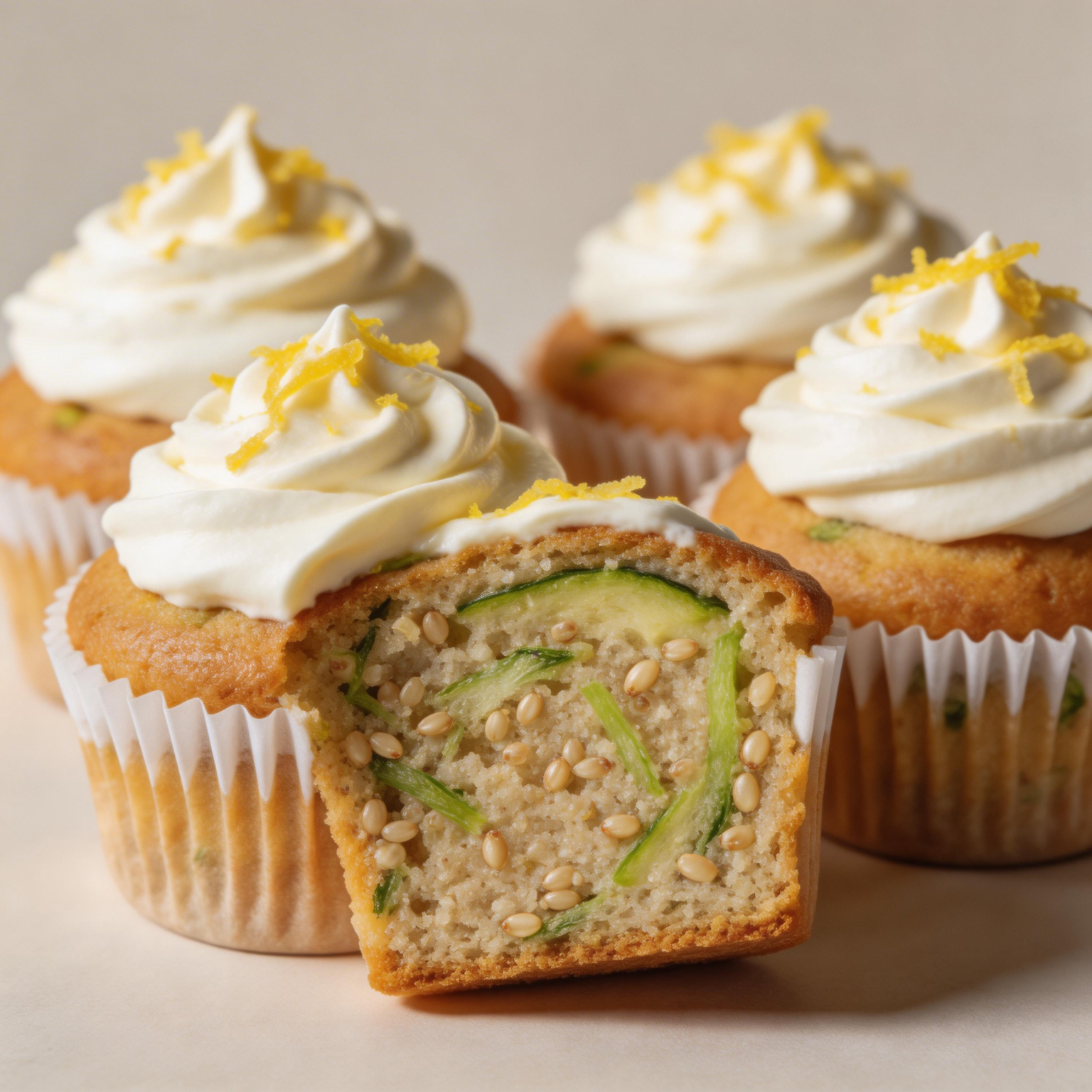 Quinoa Zucchini Cupcakes