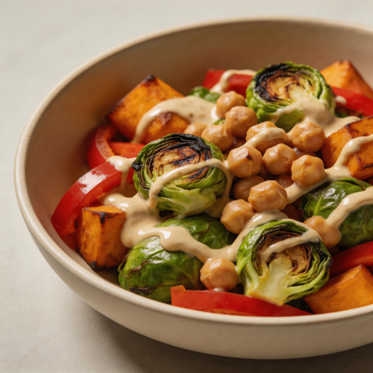Roasted Chickpea and Vegetable Salads