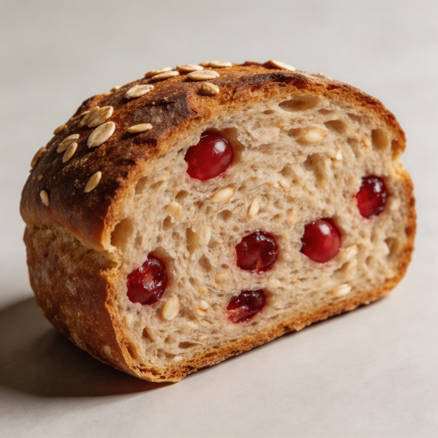 Honey Cranberry Oat Bread