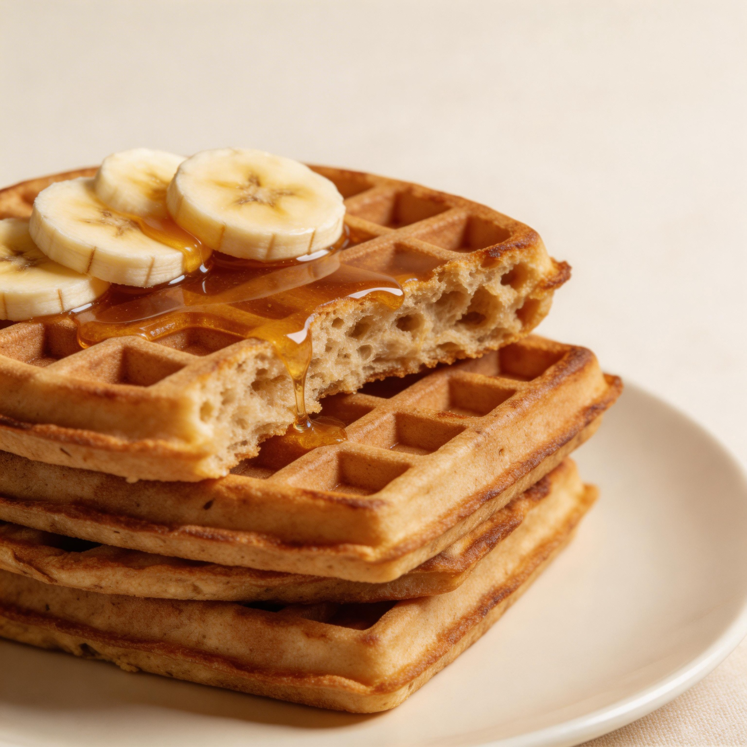 Whole Wheat Banana Waffles