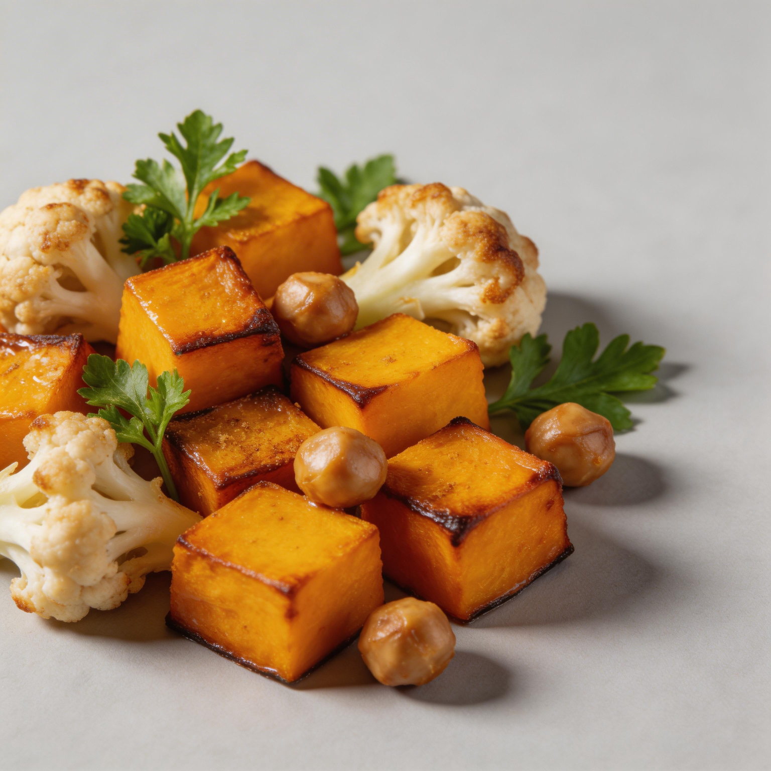 Roasted Butternut Squash & Cauliflower