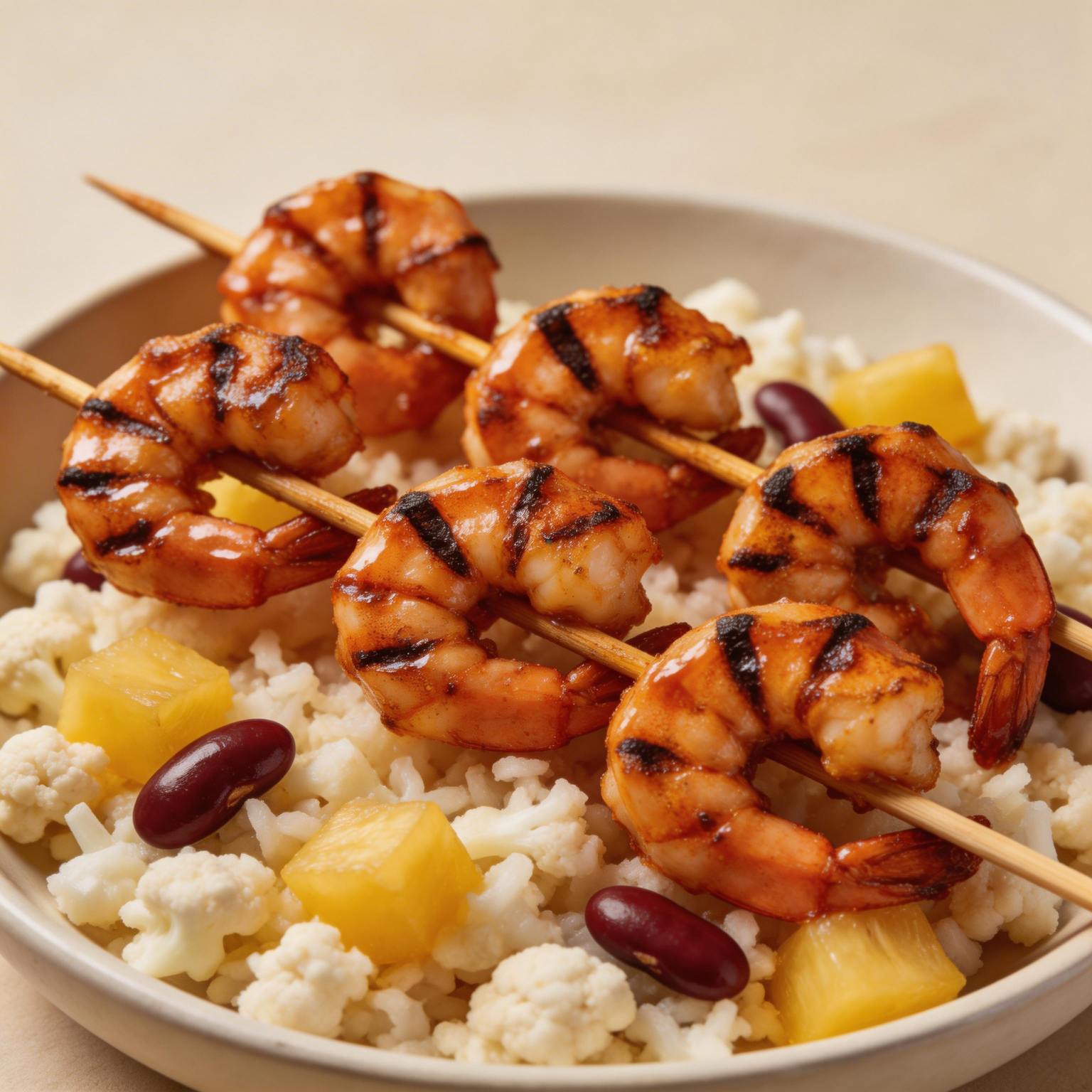 Jerk Shrimp with Cauliflower Rice