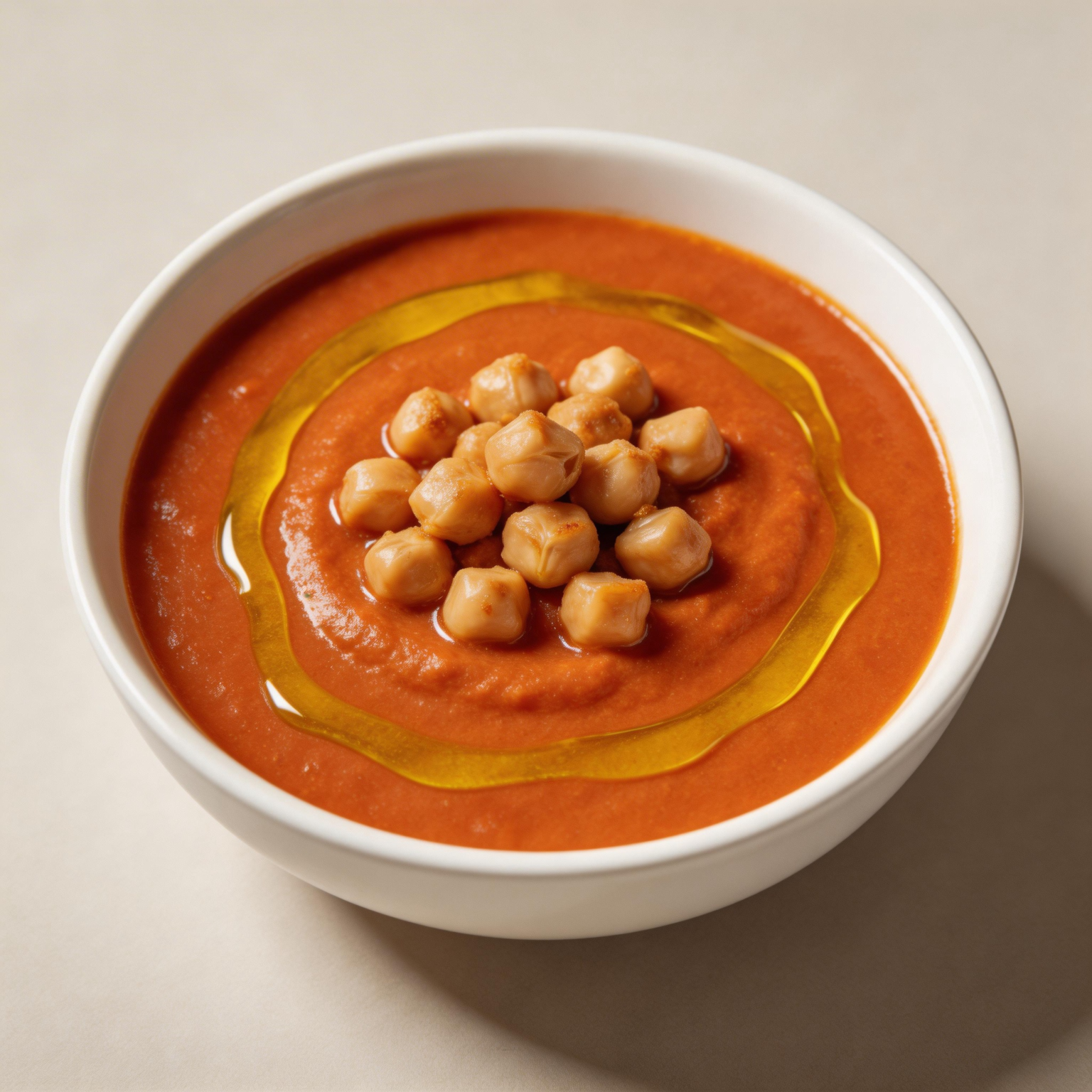 Creamy Tomato Hummus Soup