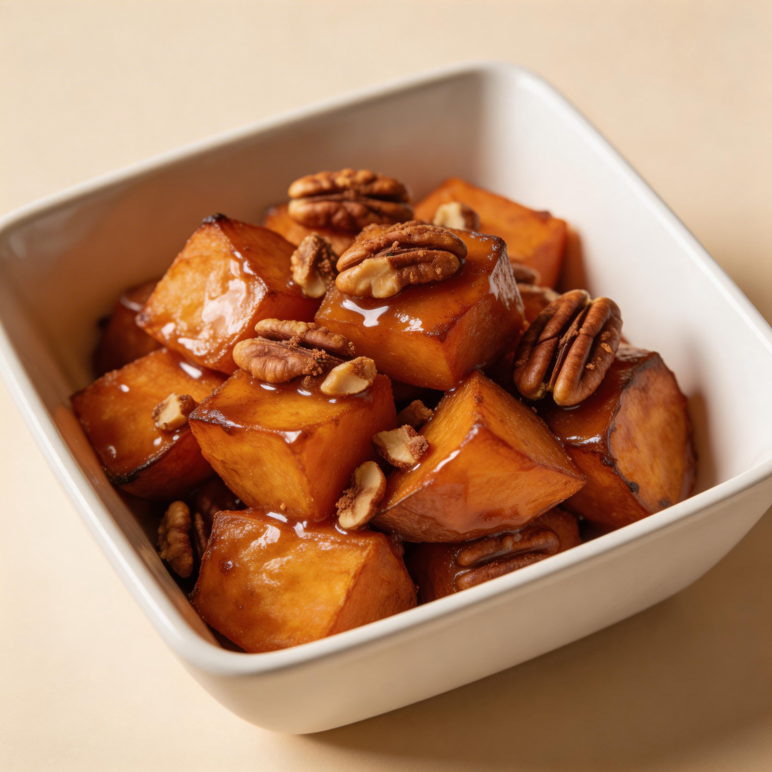 Bourbon Maple Pecan Sweet Potatoes