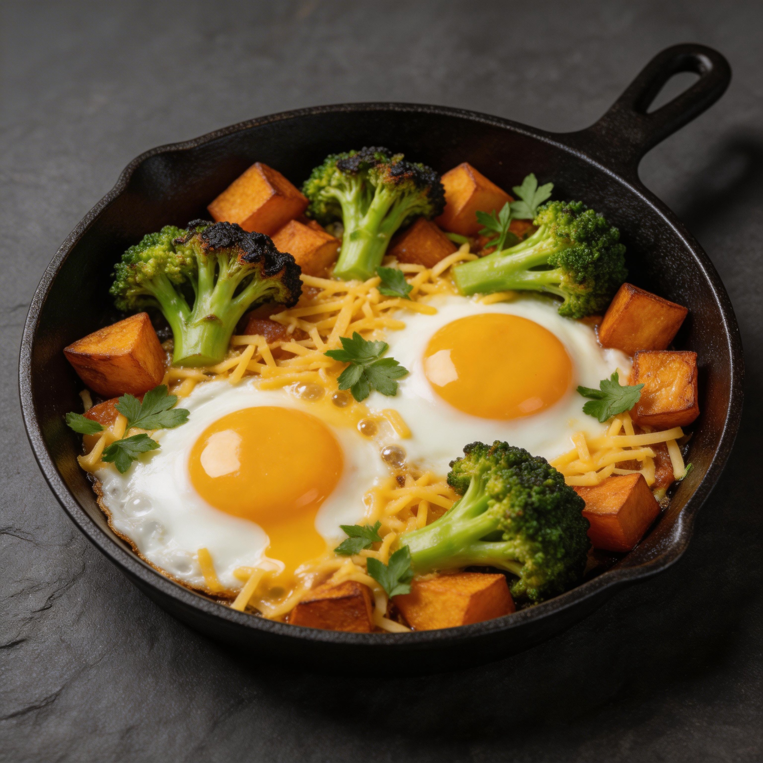 Roasted Veggie Breakfast Skillet