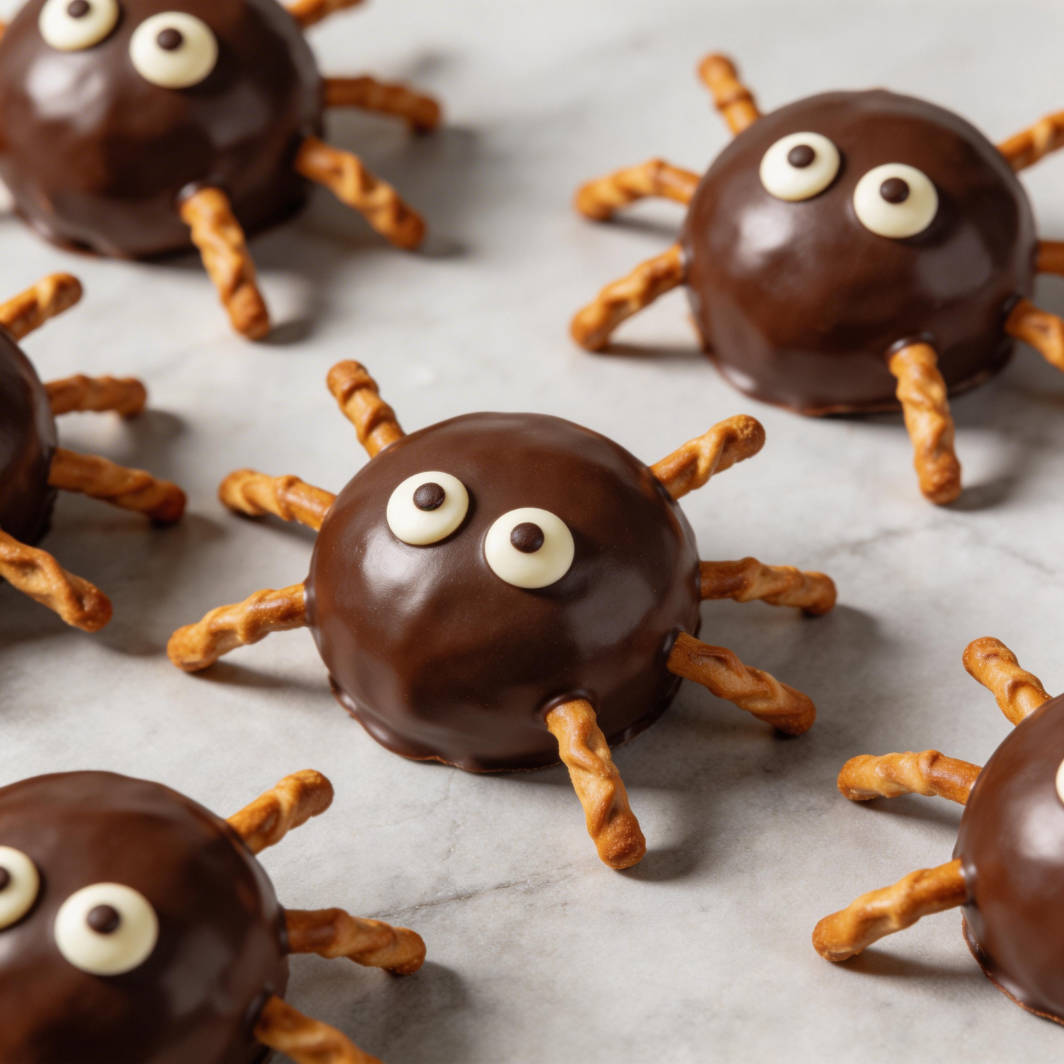 Chocolate Peanut Butter Spider Balls
