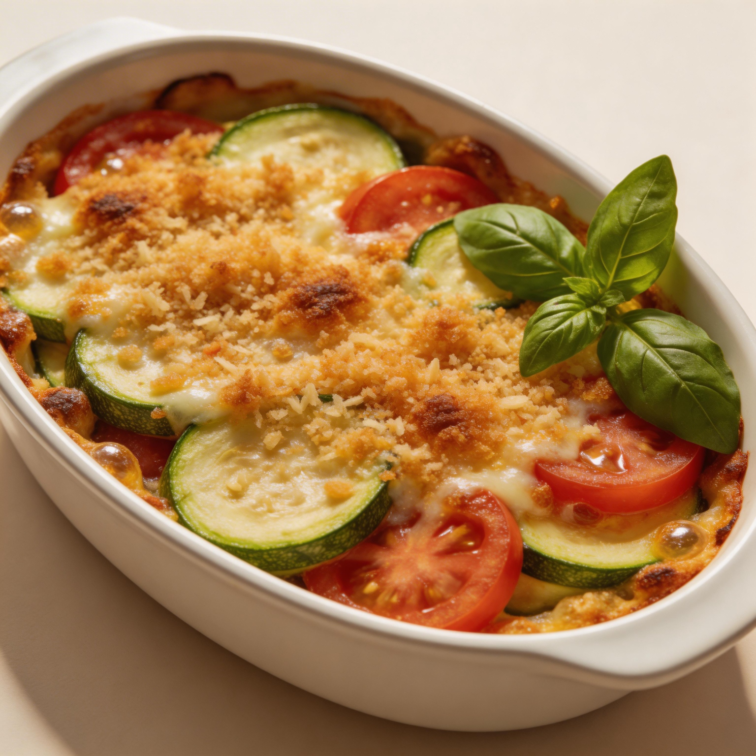 Zucchini and Tomato Gratin