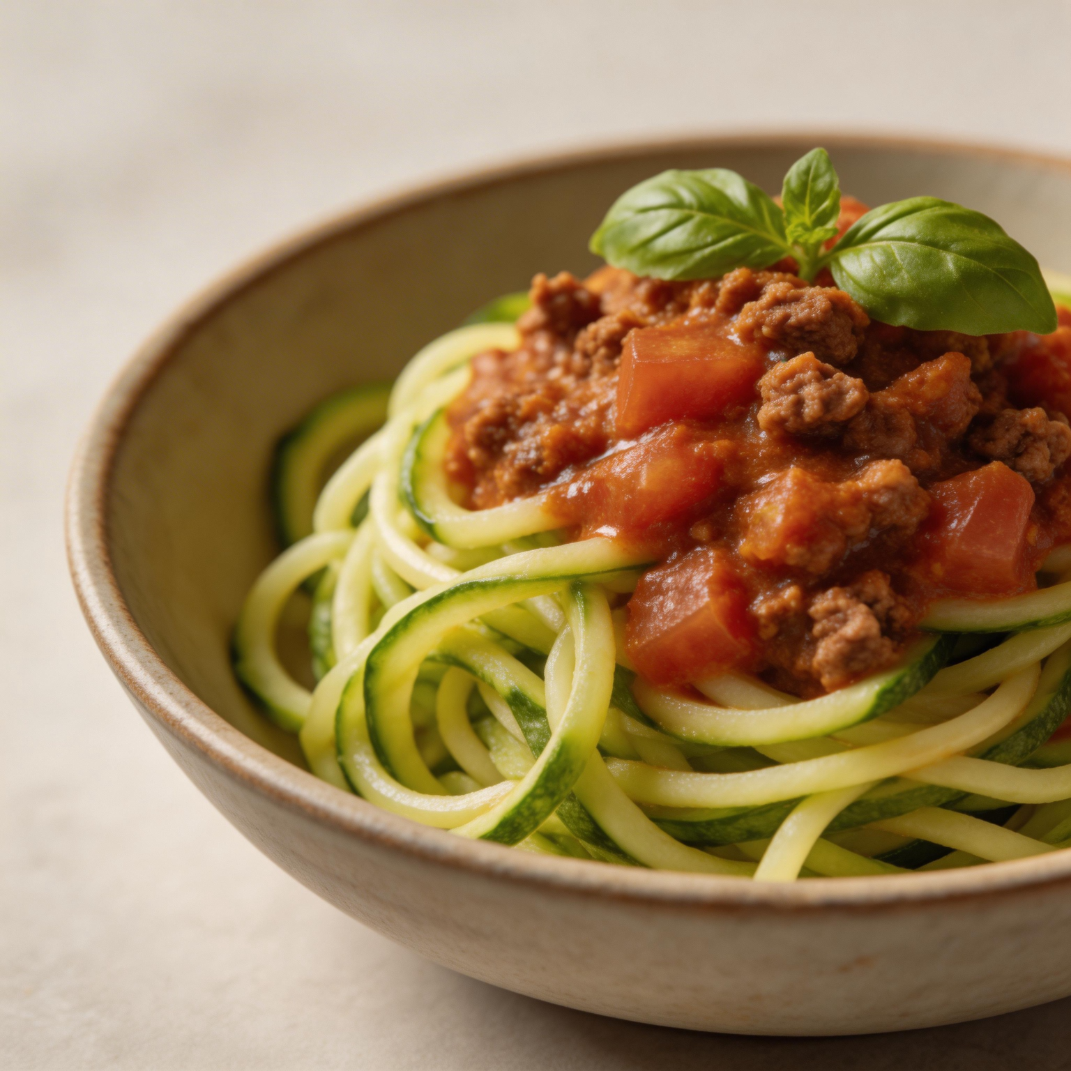 Zucchini Noodle Bolognese