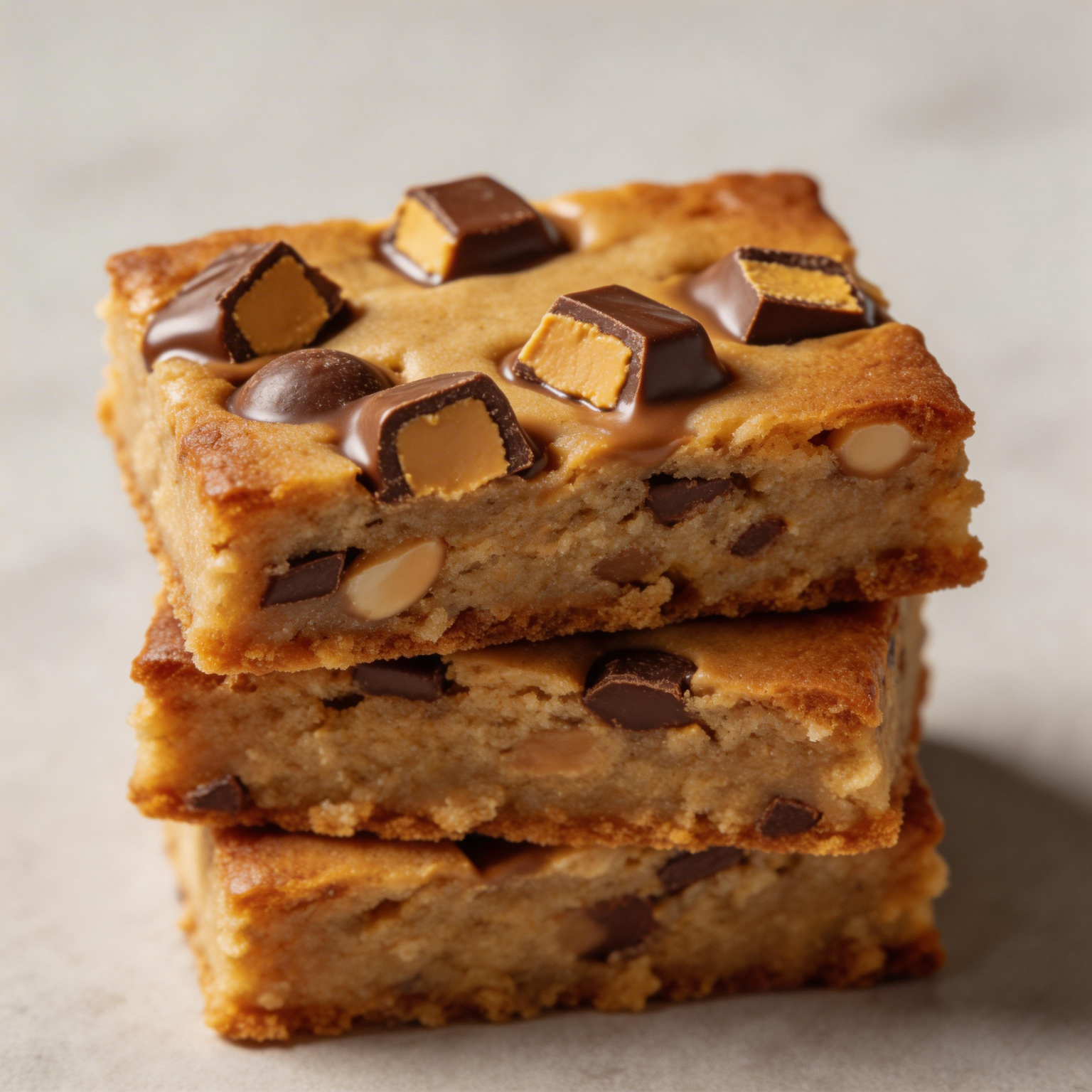 Peanut Butter Cup Blondies