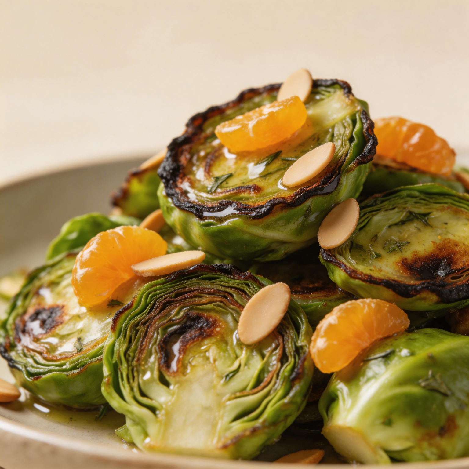 Sage and Orange Brussels Sprouts