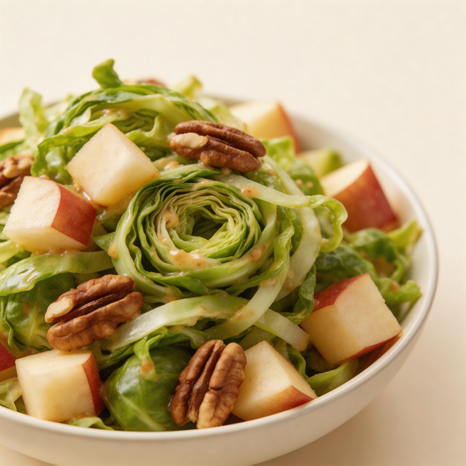 Shaved Brussels Sprout Apple Salad