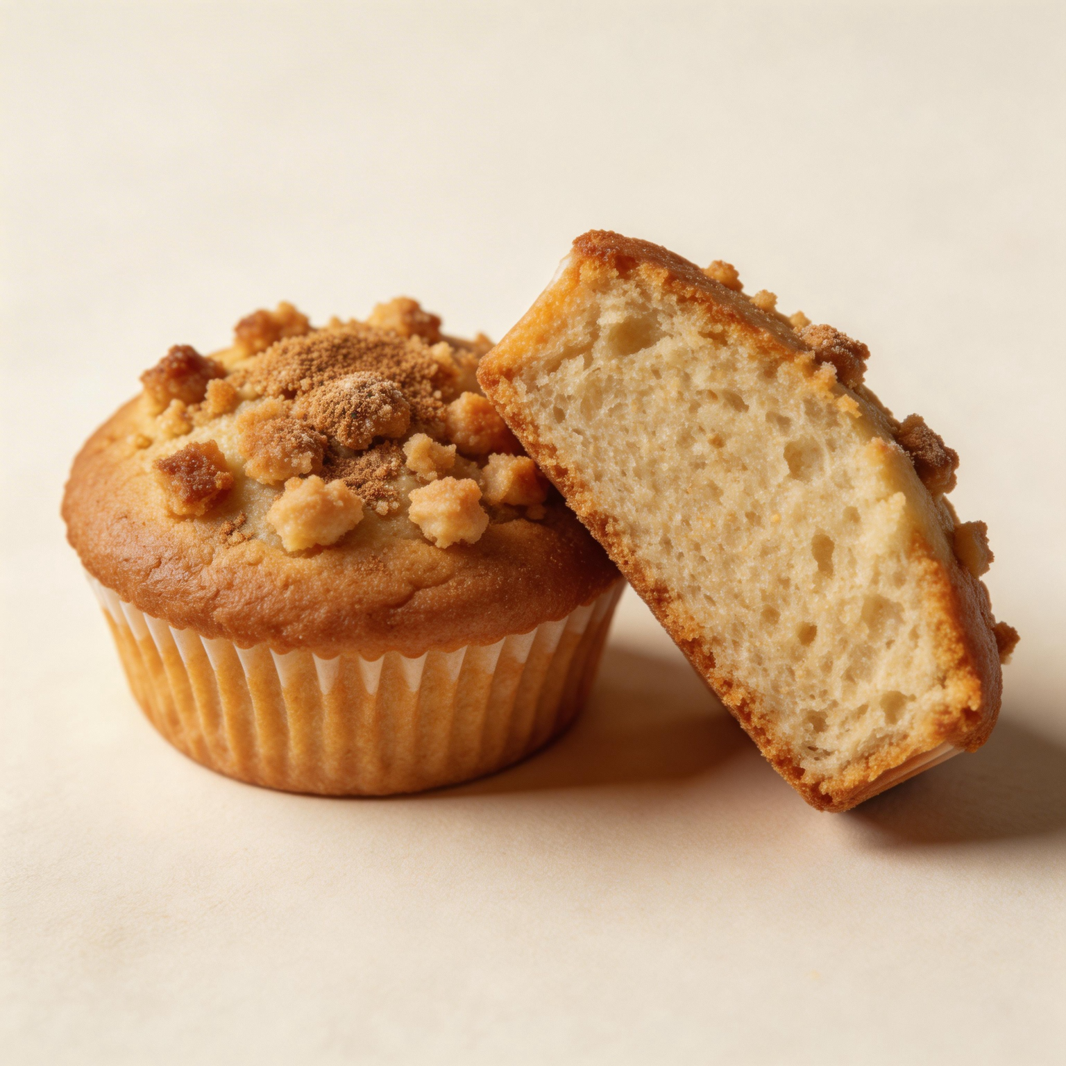 Eggnog Streusel Muffins