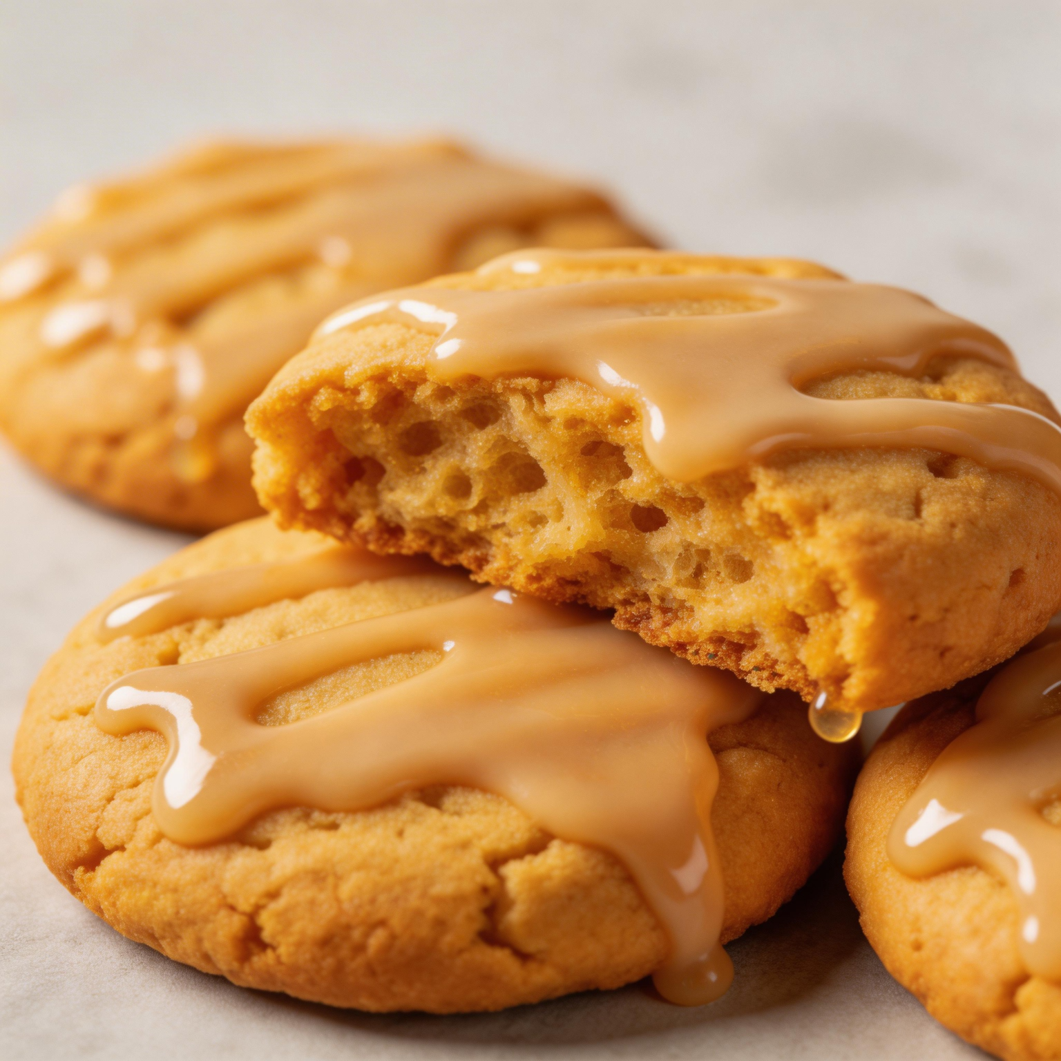 Pumpkin Cookies with Maple Glaze