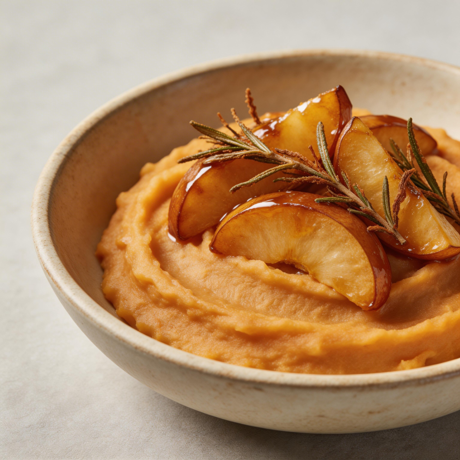 Mashed Sweet Potatoes with Apples