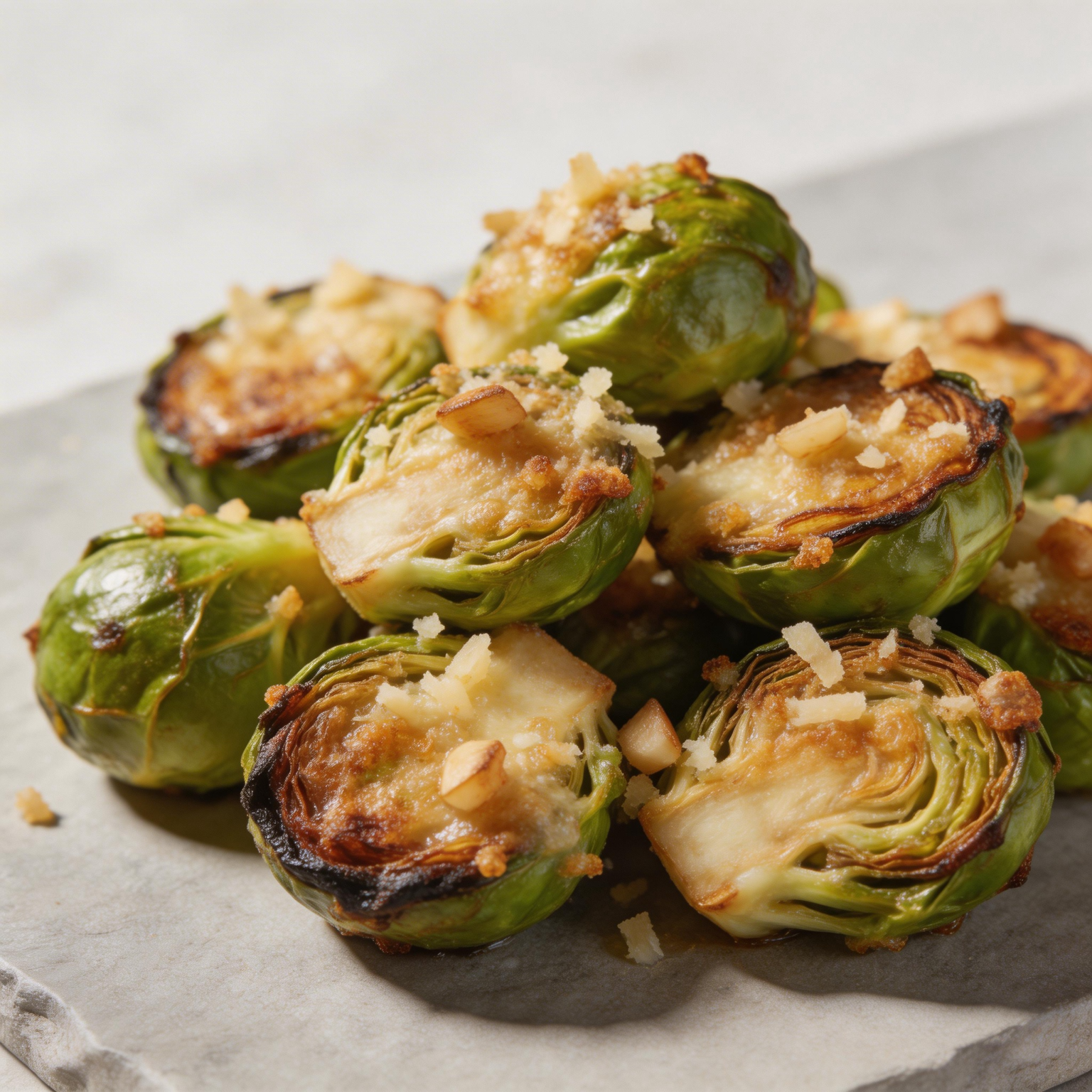 Garlic Parmesan Brussels Sprouts