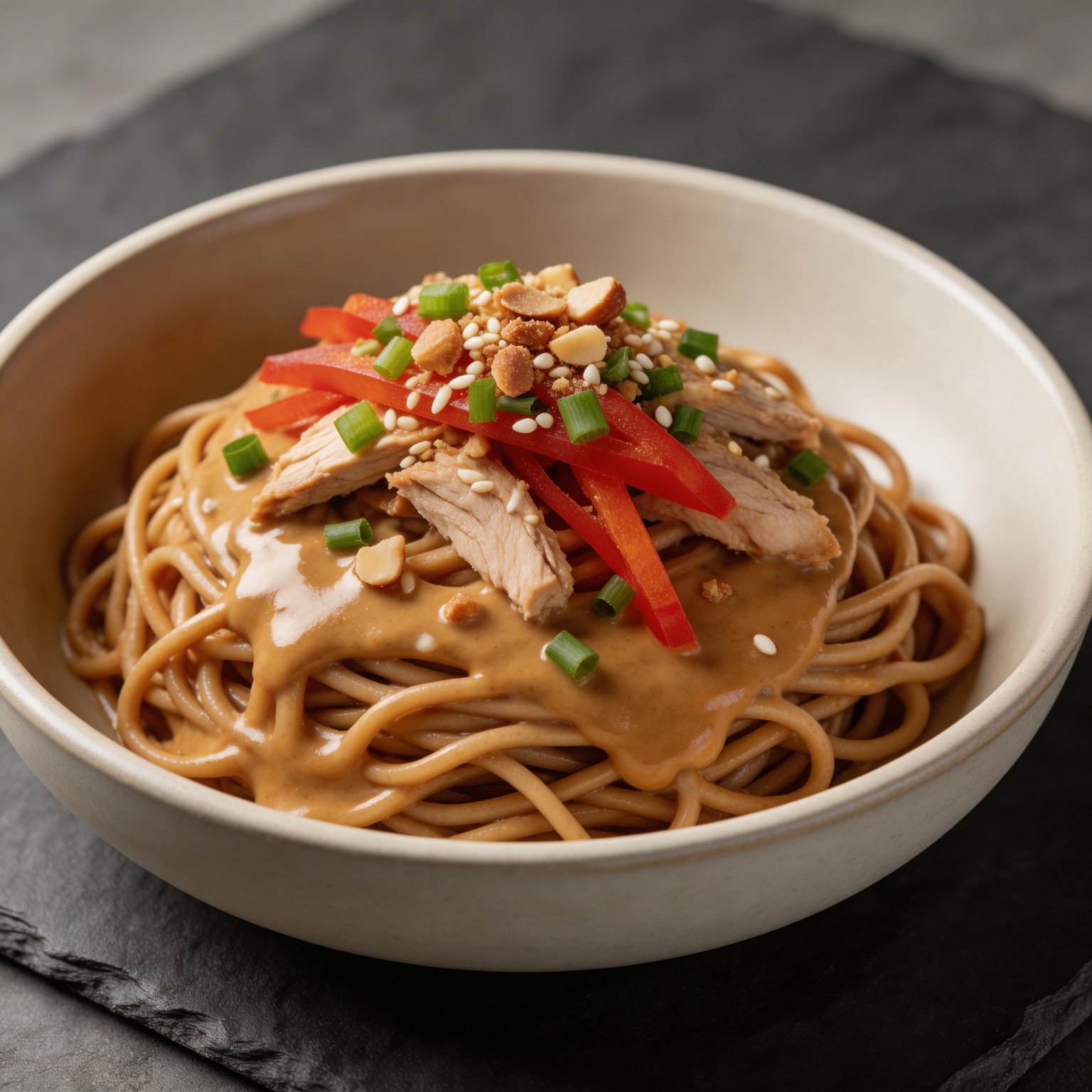 Easy Saucy Peanut Noodles