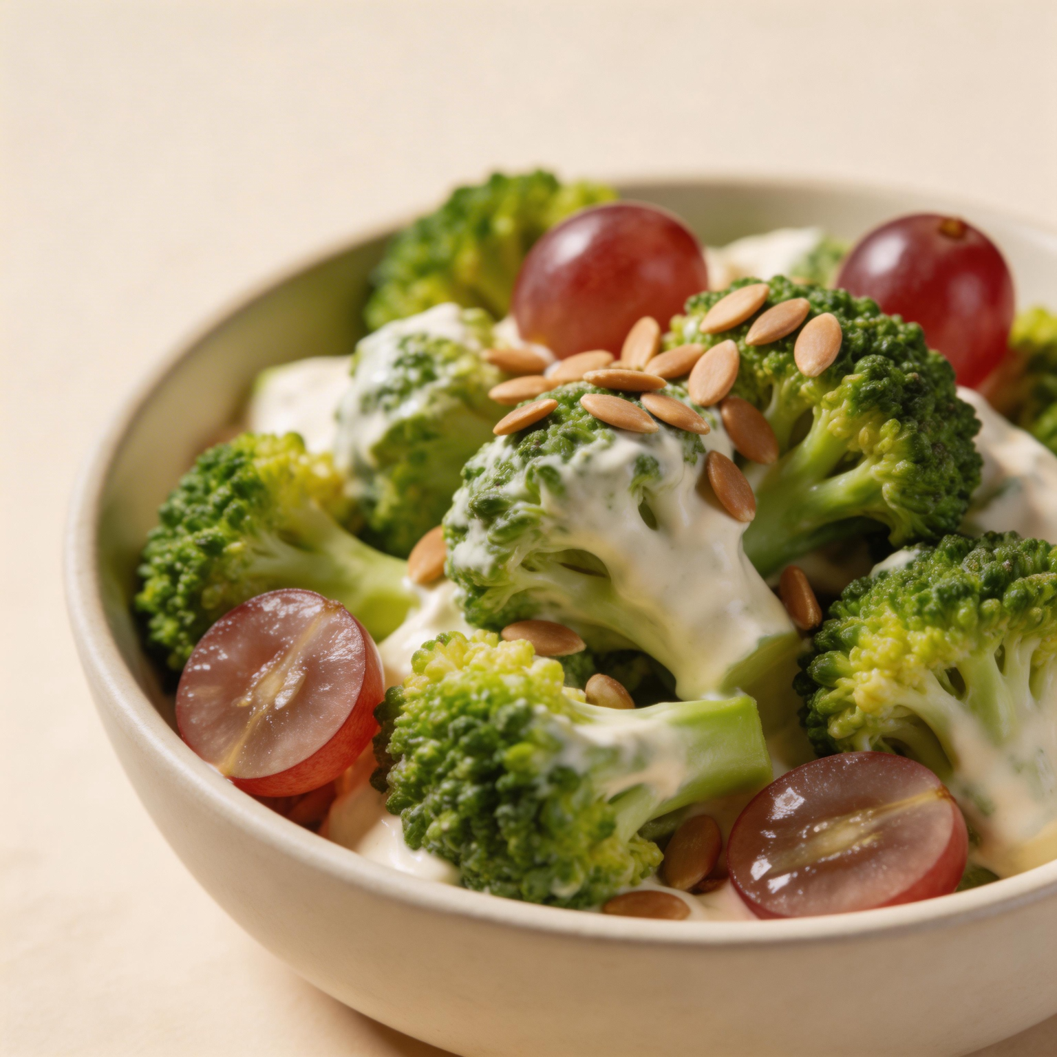 Broccoli Salad with Yogurt Dressing