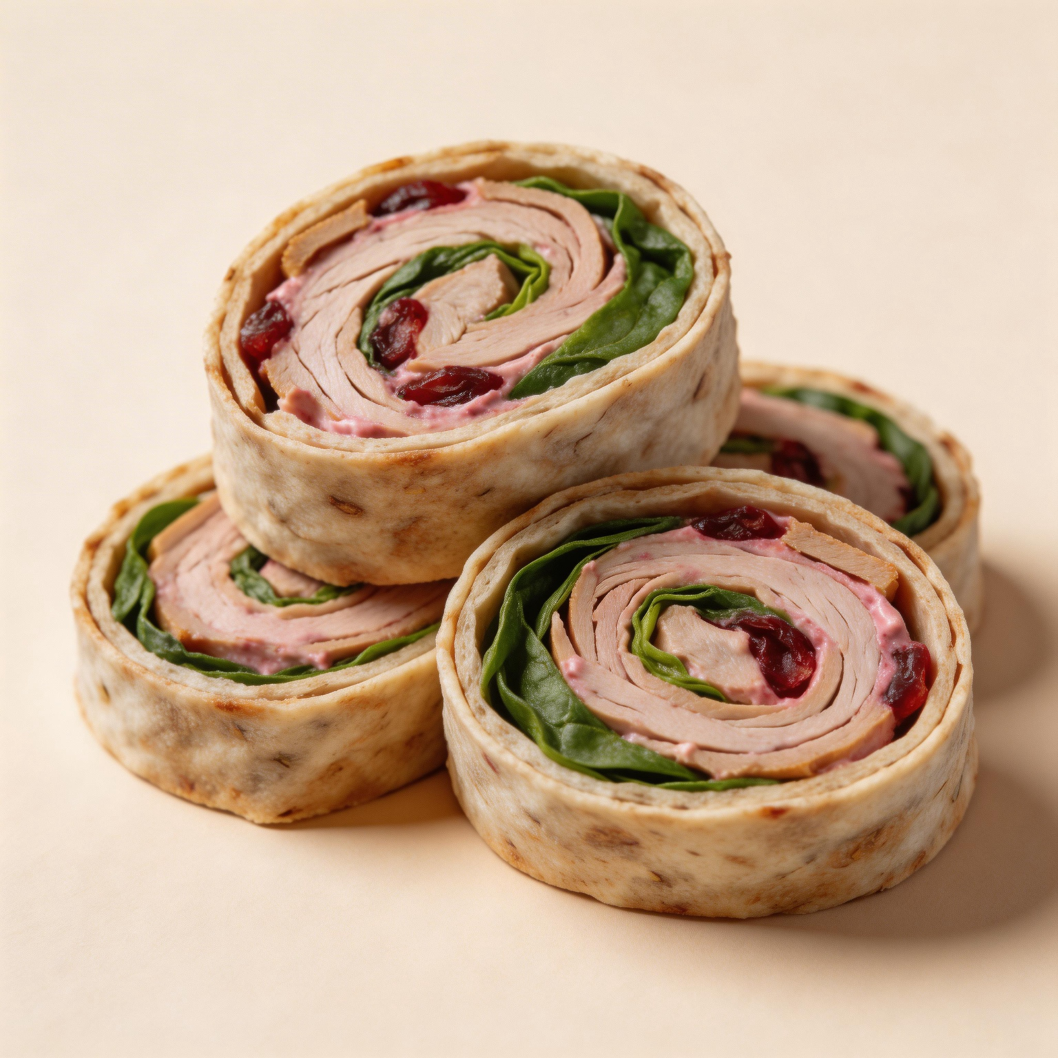Cranberry Turkey Pinwheels