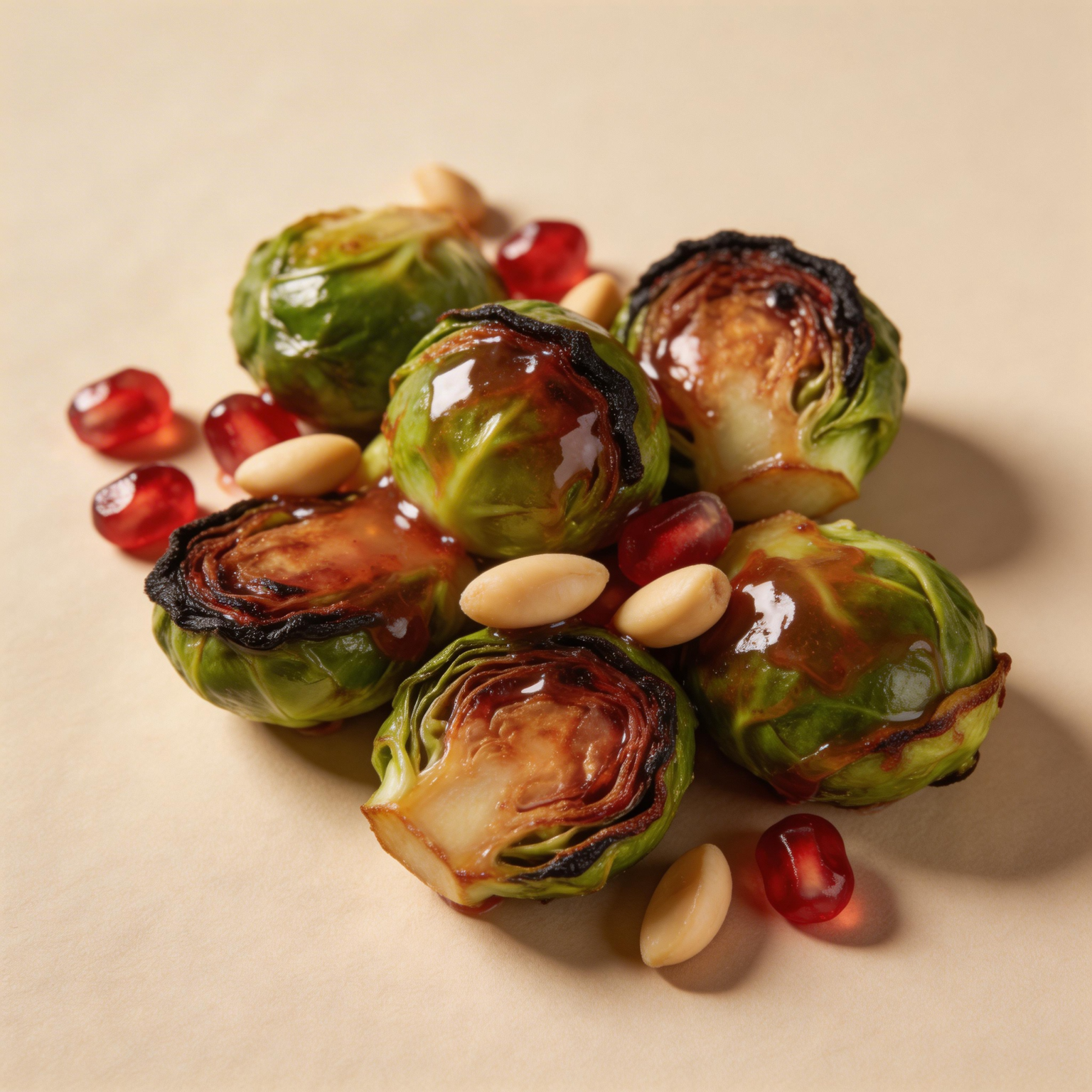 Pomegranate Glazed Brussels Sprouts