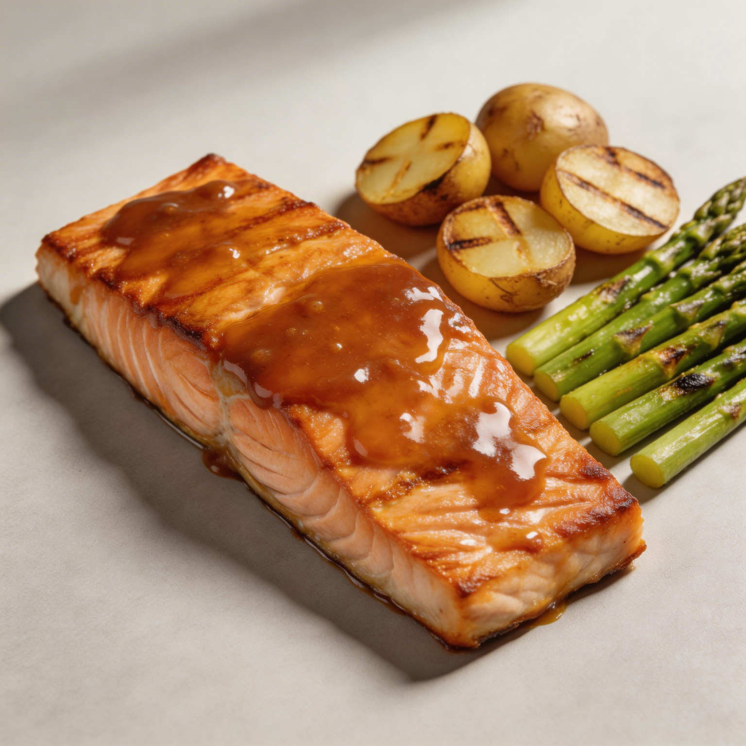 Maple Dijon Salmon and Potatoes