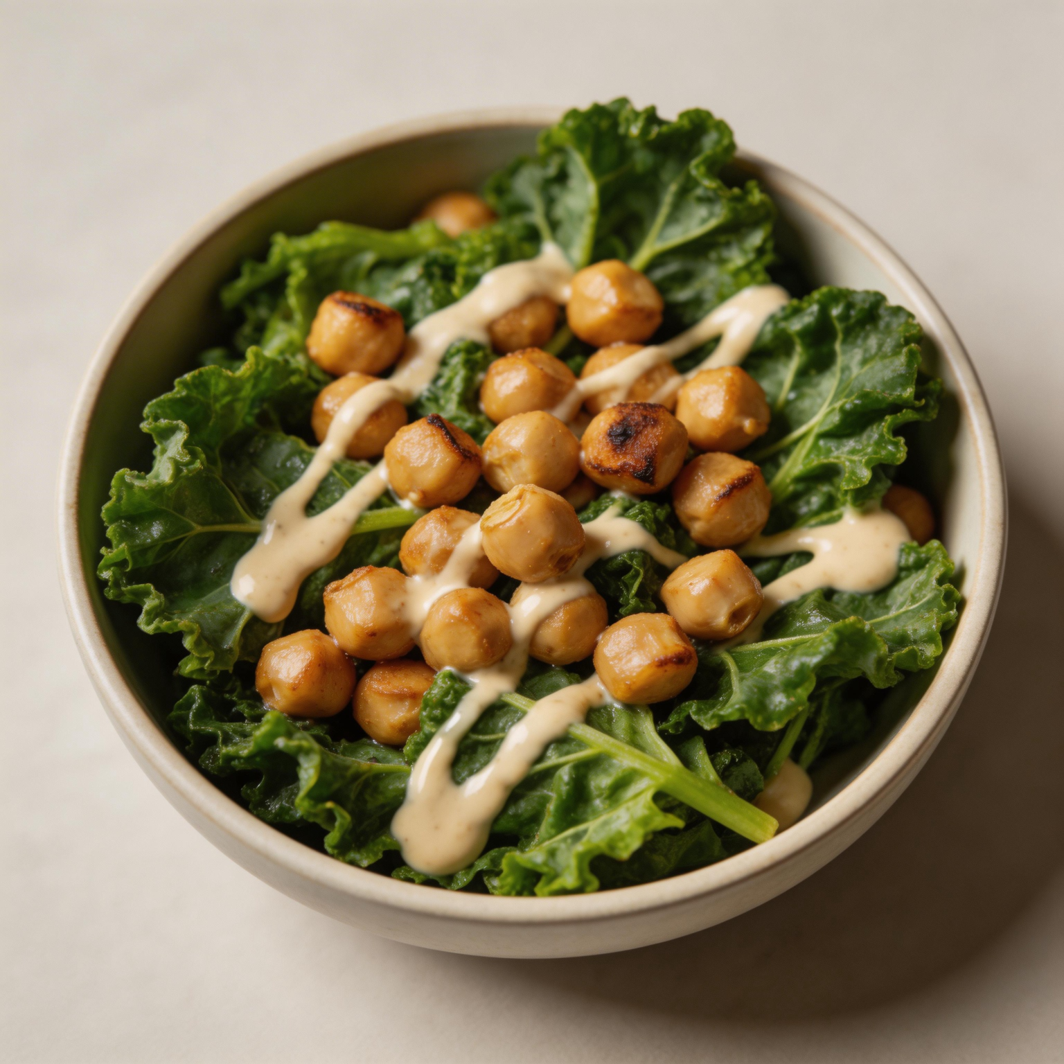 Roasted Chickpea and Kale Salad
