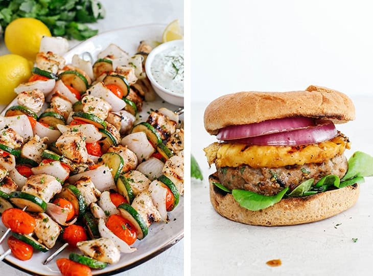 Healthier main courses for a summer barbecue