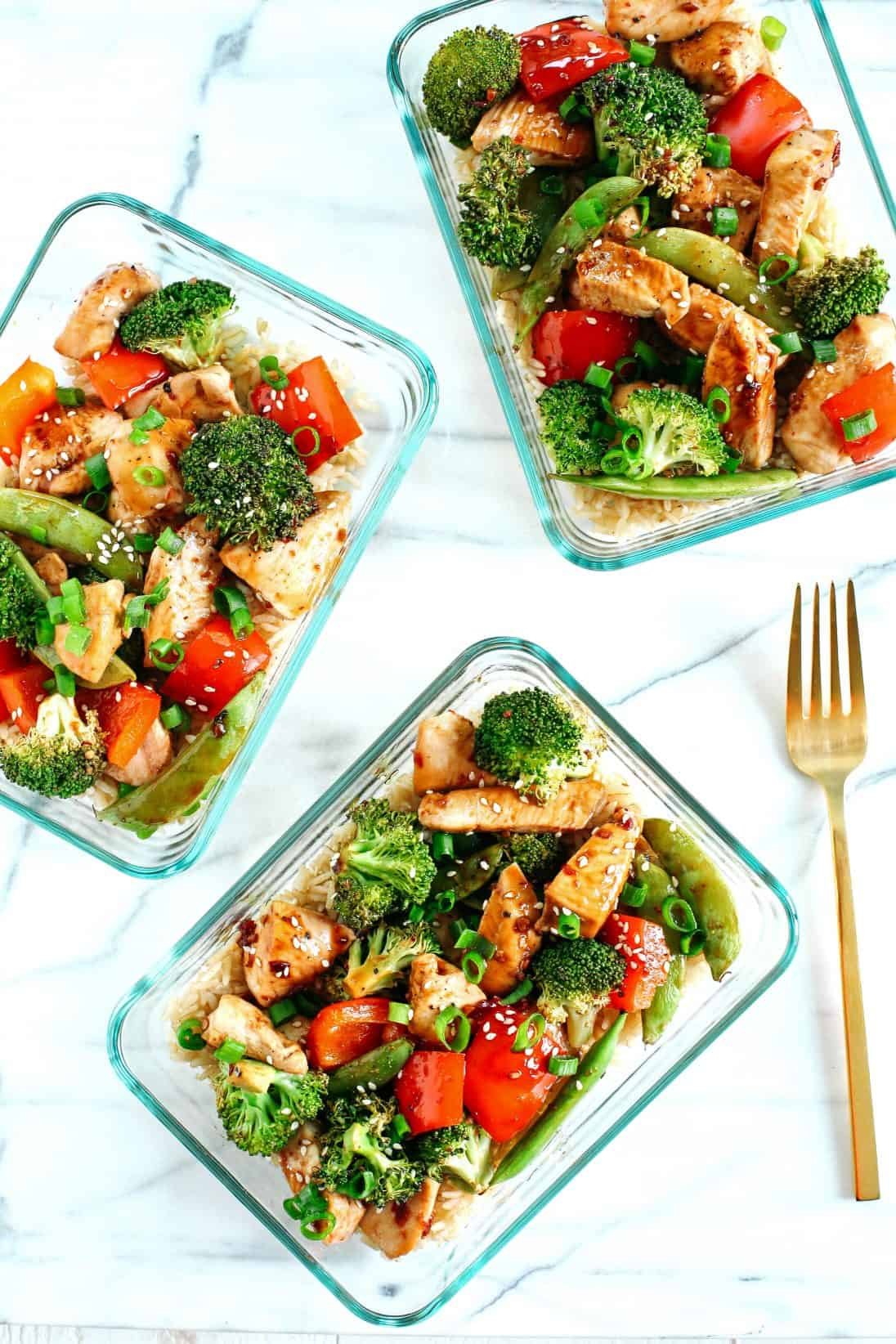 Sesame Chicken and Veggies
